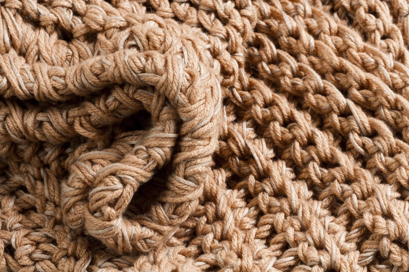 Chunky jute weave
