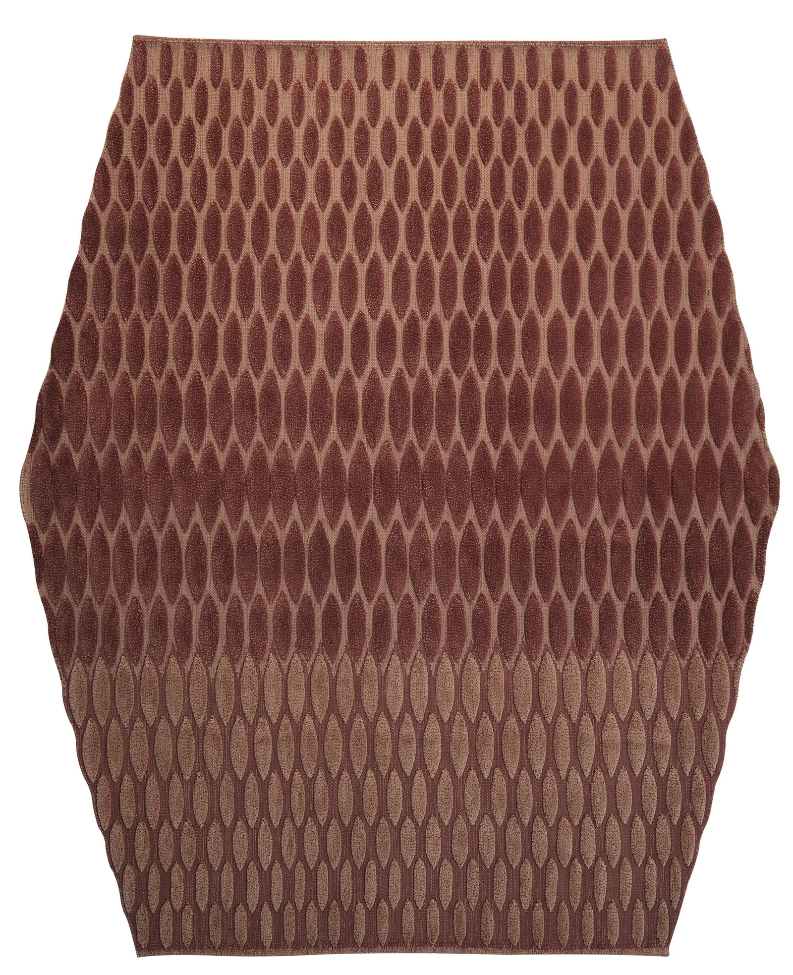 Terracotta honeycomb rug