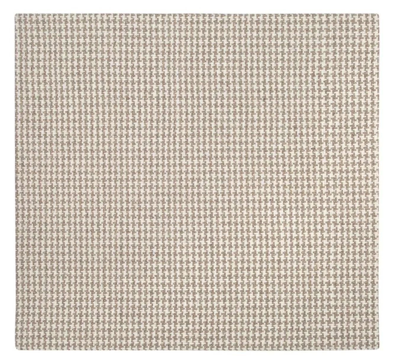 Houndstooth cotton-warp rug
