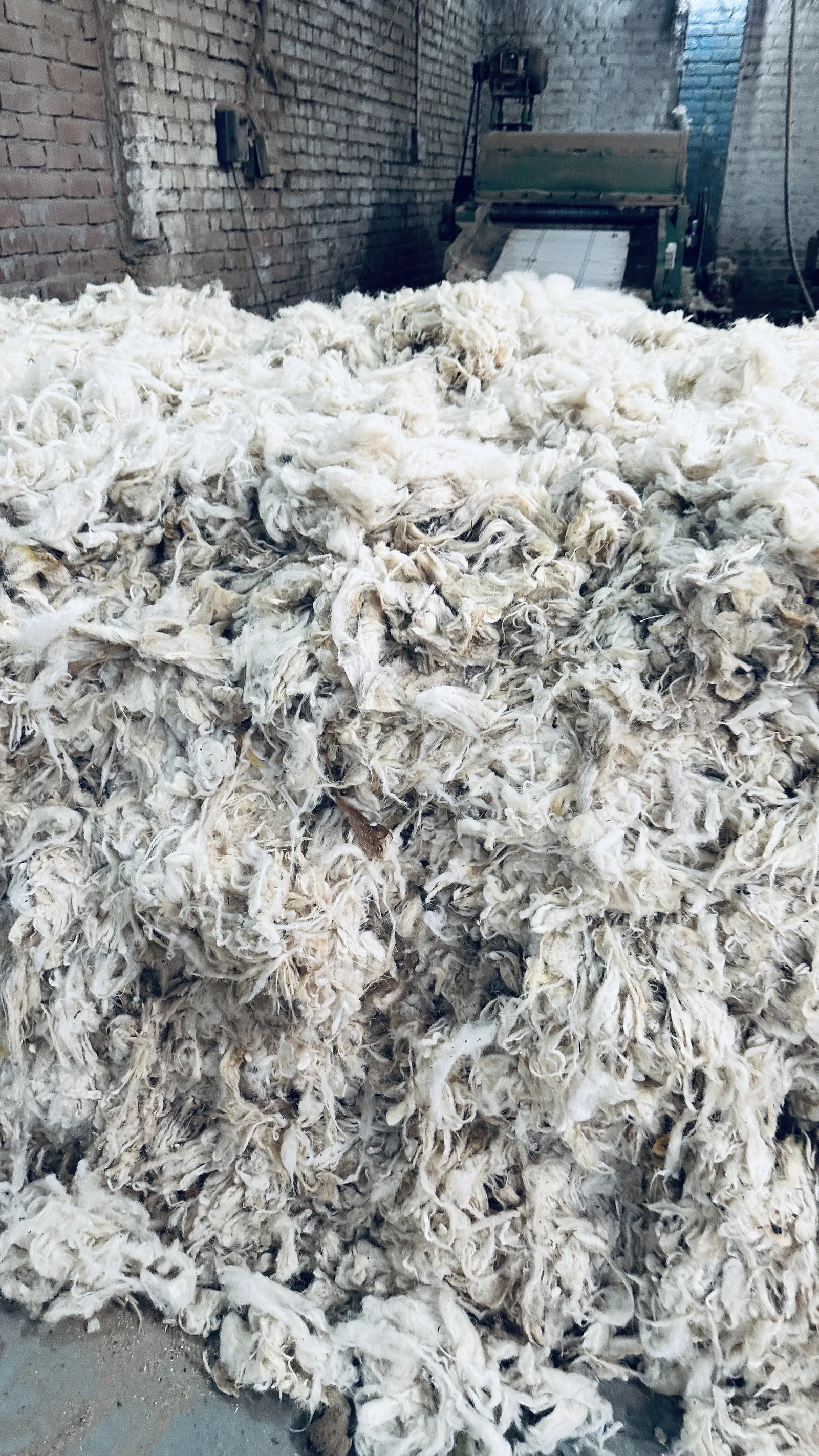 Argentine wool bale received at PiHue for a South American programme